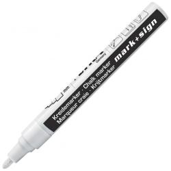 Marcatore a gesso liquido bianco punta tonda 2-4 mm