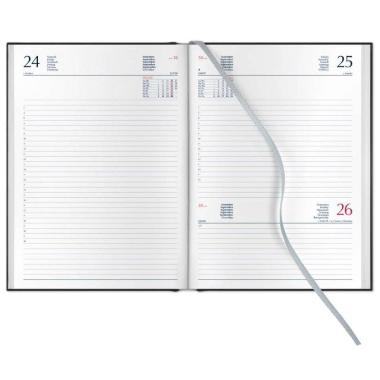 Agenda 2026 Giornaliera S/D abbinati 17x24 cm Gommato rosso