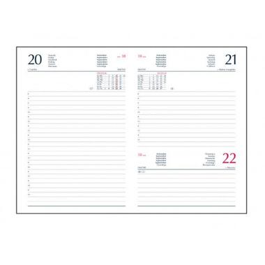 Agenda 2026 giornaliera gommato s/d sep. 17x24 cm nero
