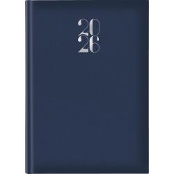 Agenda 2026 Giornaliera S/D abbinati 17x24 cm Gommato blu