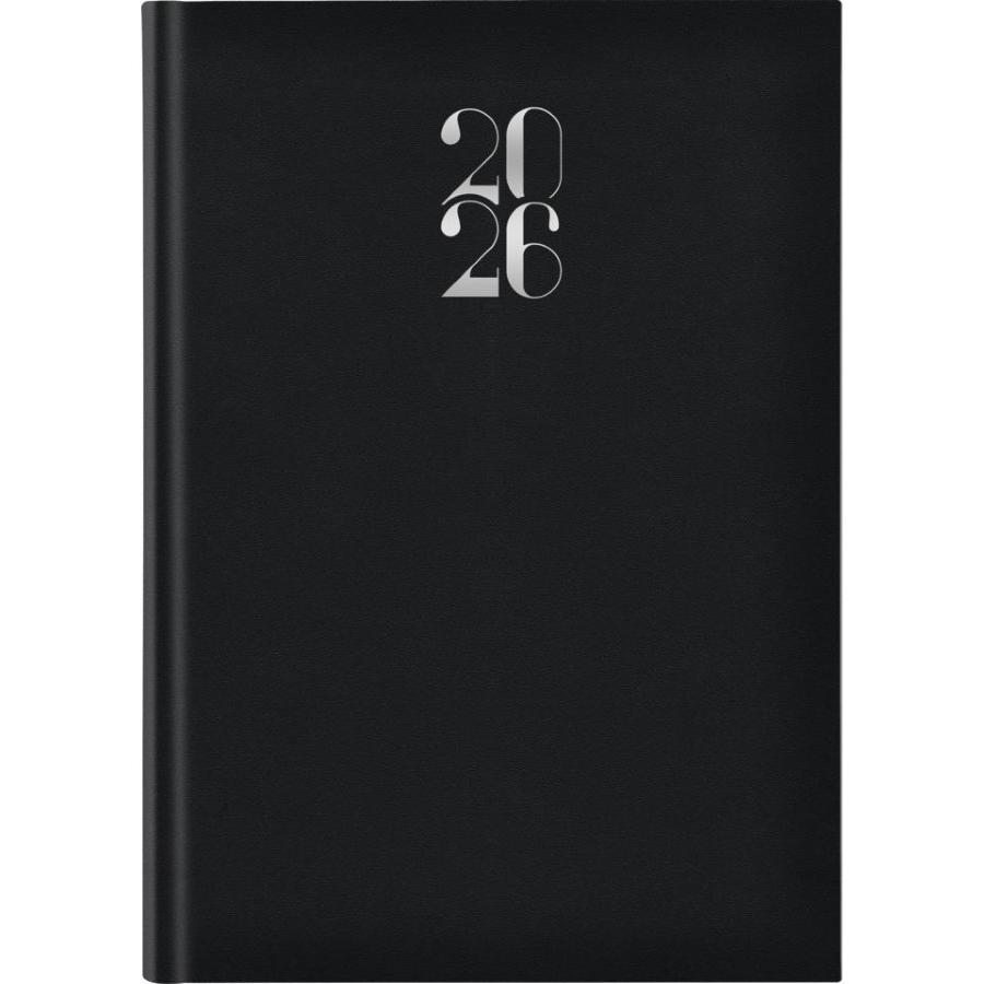Agenda 2026 giornaliera gommato s/d sep. 17x24 cm nero