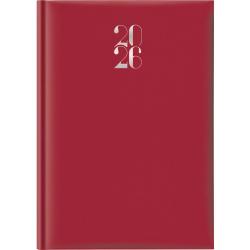 Agenda 2026 settimanale A4 21x29,7 cm gommato rosso