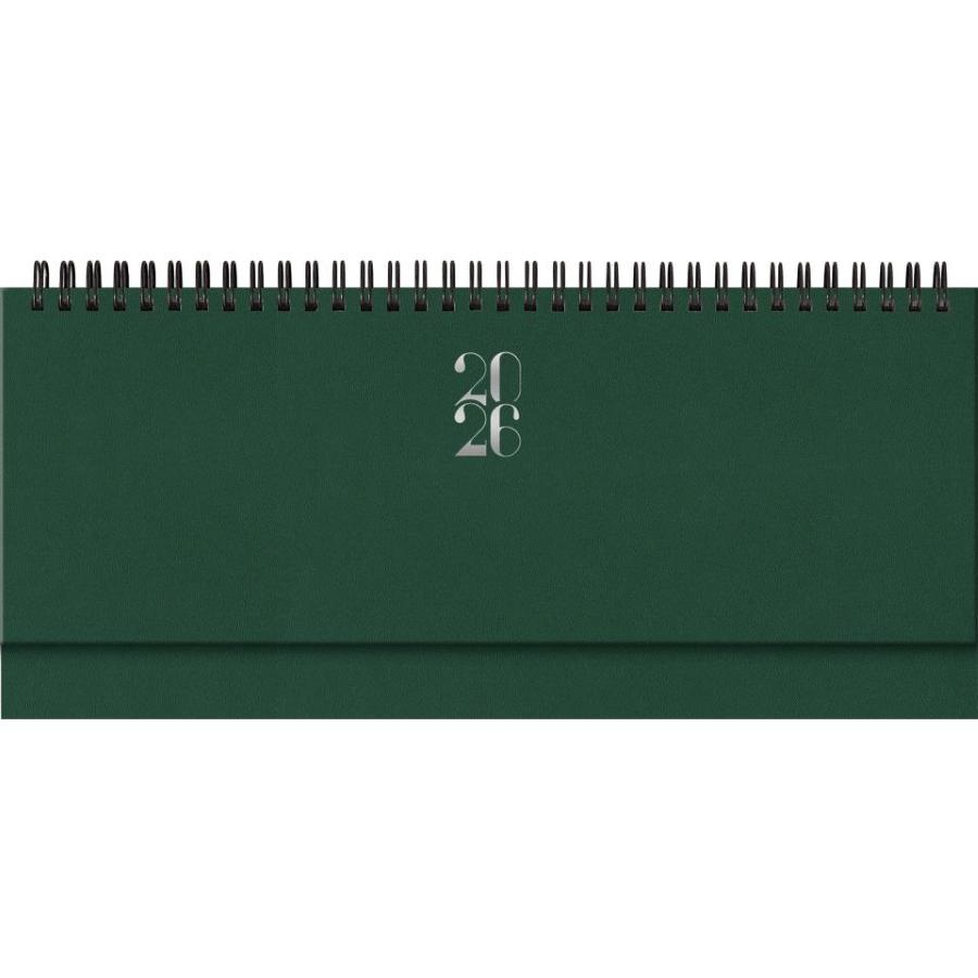 Planning 2026 spiralato 29,8x10,5 cm Gommato verde