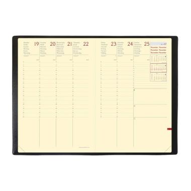 Agenda settimanale 2026 Quo Vadis Affari Prestige Silk 10x15 cm nero
