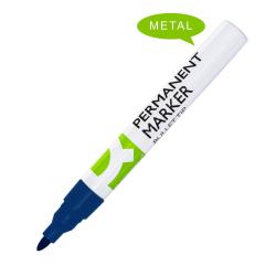 Marcatore permanente con fusto in metallo punta tonda 2-3mm