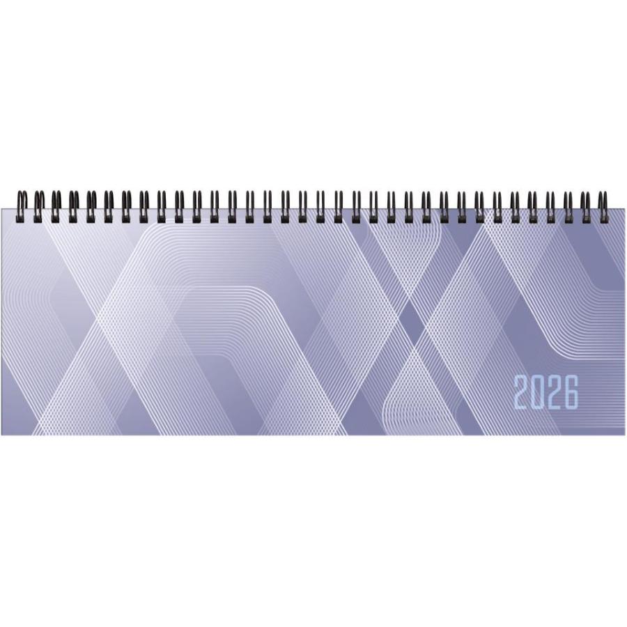 Planning 2026 settimanale c/spirale carta 28,8x11,7 cm azzurro