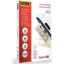 Pouches per plastificatrice a caldo finitura Lucida 125 micron Conf.100