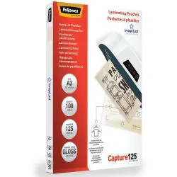 Pouches per plastificatrice a caldo finitura Lucida 125 micron Conf.100