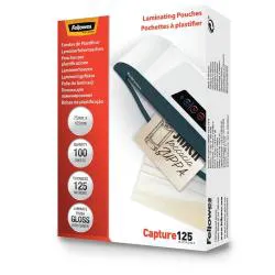 Pouches per plastificatrice a caldo finitura Lucida 125 micron Conf.100