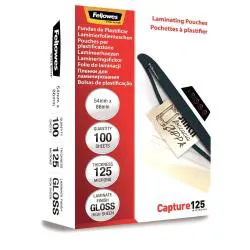Pouches per plastificatrice a caldo finitura Lucida 125 micron Conf.100