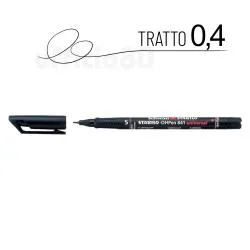 Stabilo OHPEN S Pennarello Super Fine 0.4mm