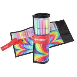 Pen 68 Arty Rollerset 25pz tratto 1 mm colori assortiti