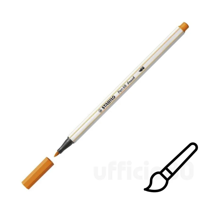 Pennarello Stabilo Pen 68 brush con punta a pennello M1mm