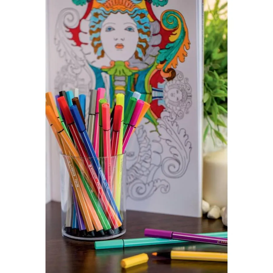 Pen 68 Arty tratto 1 mm colori assortiti Conf.18