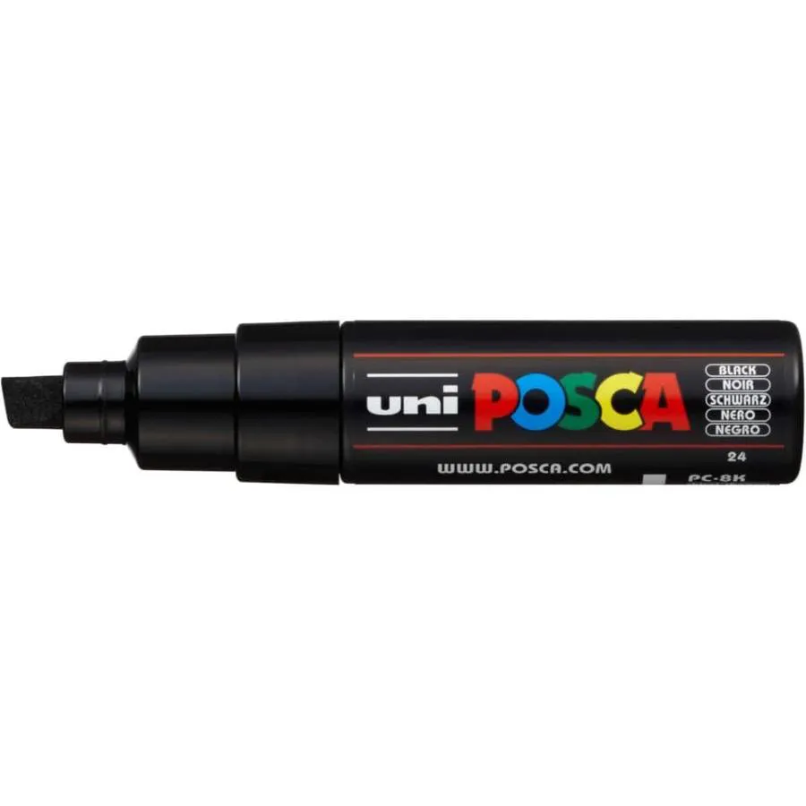 Uniposca M PC8K Marcatore a tempera punta grossa scalpello