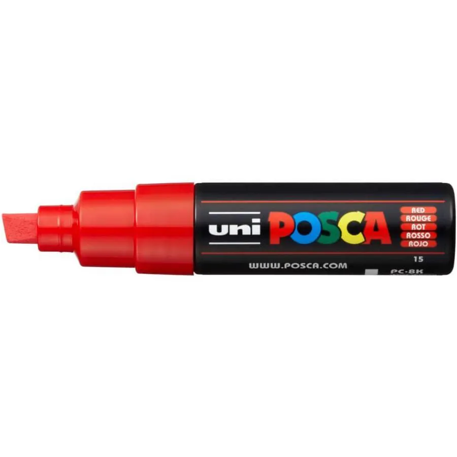 Uniposca M PC8K Marcatore a tempera punta grossa scalpello