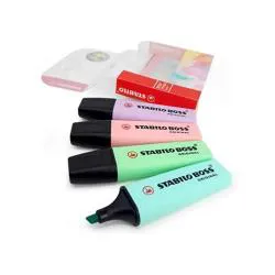 Evidenziatori Stabilo Boss Original Pastel 2-5 mm assortiti pastello astuccio da 4pz