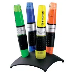 Evidenziatori Stabilo Luminator 2-5 mm assortiti set da scrivania da 4