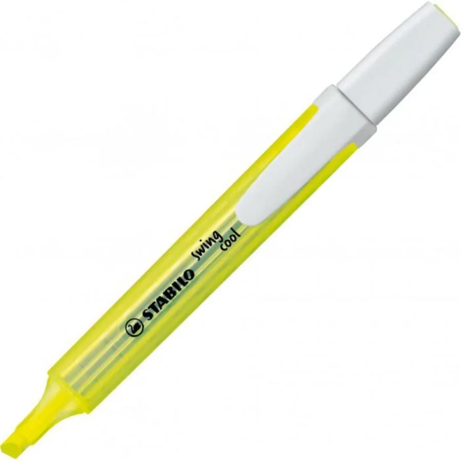 Evidenziatore con clip Stabilo Swing
