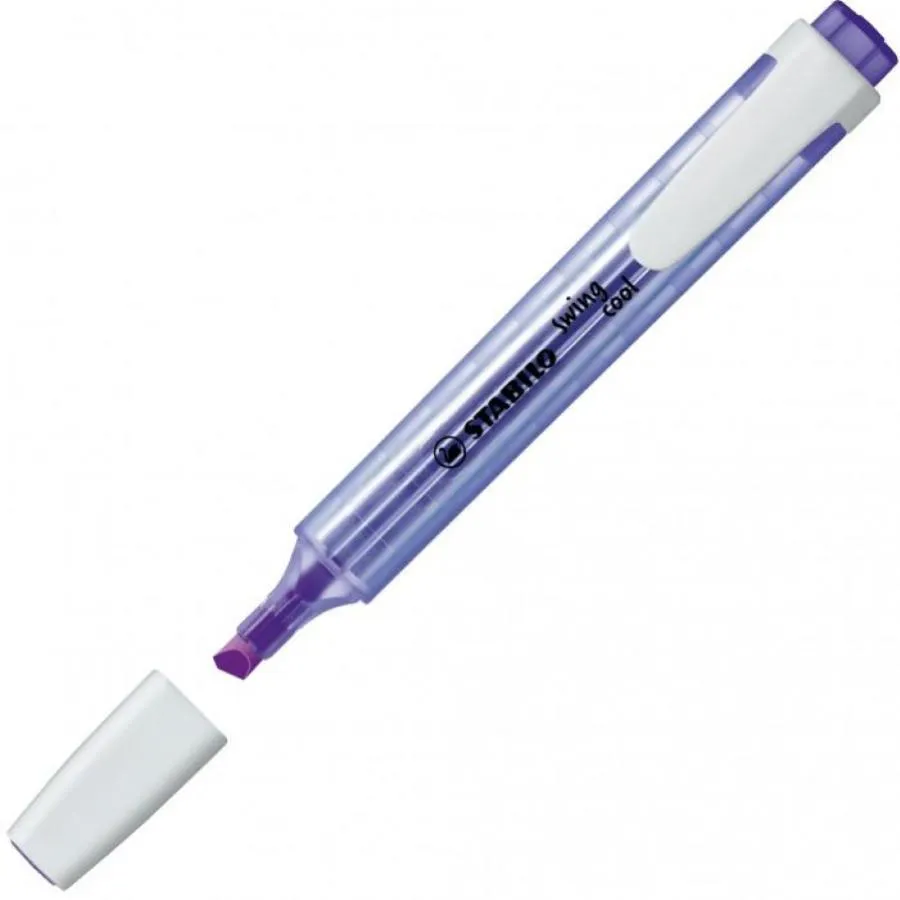 Evidenziatore con clip Stabilo Swing