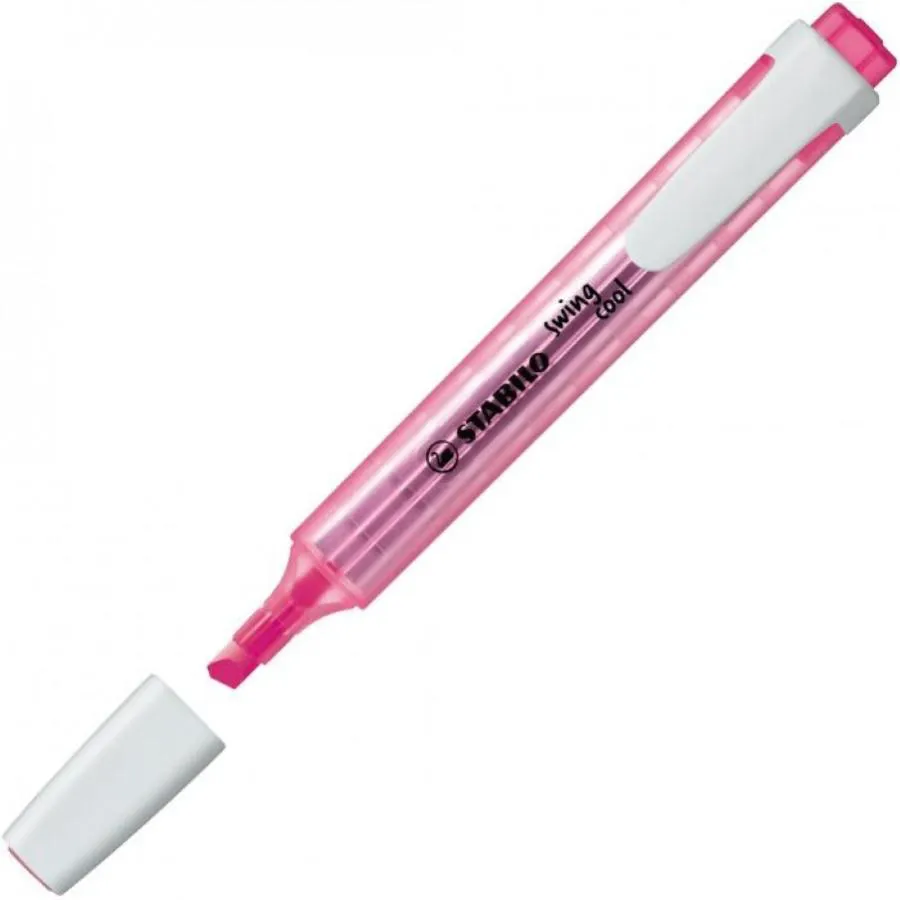 Evidenziatore con clip Stabilo Swing