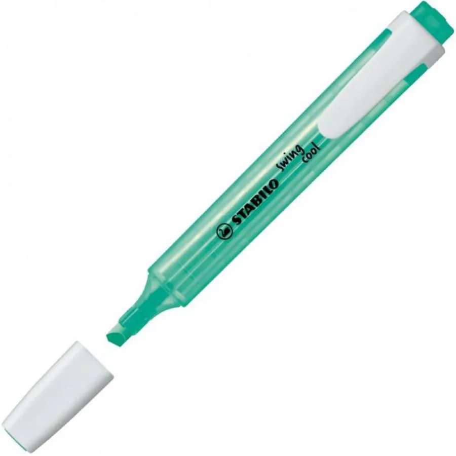 Evidenziatore con clip Stabilo Swing