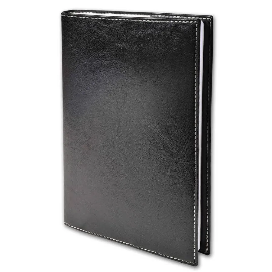 Agenda settimanale 2026 Quo Vadis Presidente 21x27 cm - rivest. sintetico lucido Madera nero