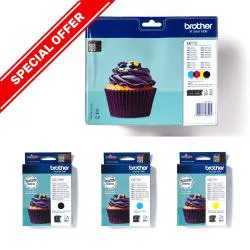 Cartucce Brother Originali LC123 Occasione kit 7pz (2 neri, 2 ciano, 2 giallo, 1 magenta)