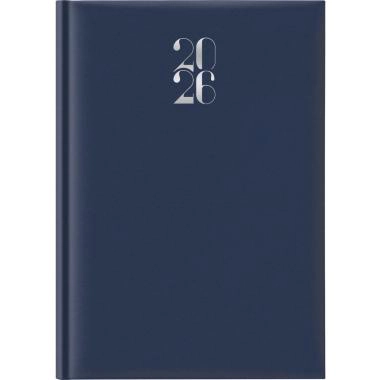 Agenda 2026 settimanale A4 21x29,7 cm gommato blu