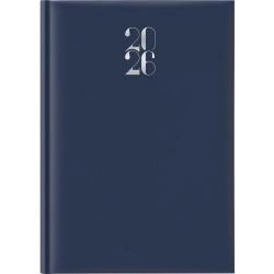 Agenda 2026 settimanale A4 21x29,7 cm gommato blu