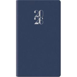 Agenda 2026 Settimanale tascabile 8x14 cm Gommato blu