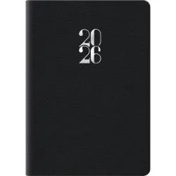 Agenda 2026 bigiornaliera gommato 6,6x9,9 cm nero