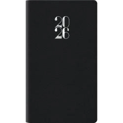 Agenda 2026 settimanale gommato 8x14 cm nero