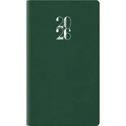 Agenda 2026 settimanale gommato 8x14 cm verde
