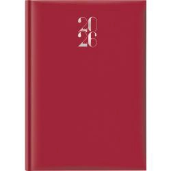 Agenda 2026 settimanale A4 21x29,7 cm gommato rosso