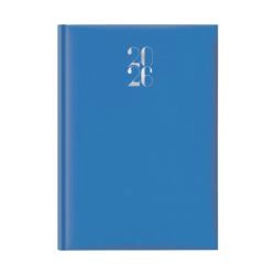 Agenda 2026 settimanale A4 21x29,7 cm gommato azzurro