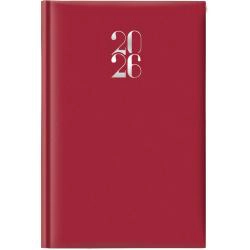 Agenda 2026 Giornaliera S/D abbinati 11x16,5 cm Gommato rosso