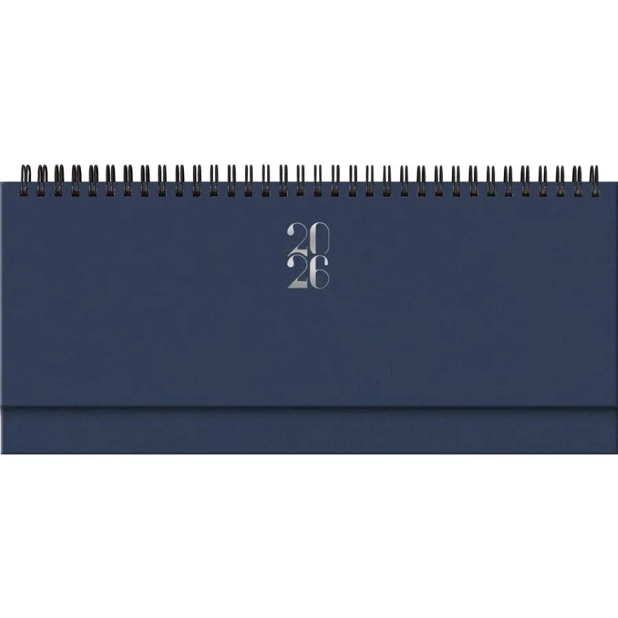 Planning settimanale 2026 spiralato 29,8x10,5 cm Gommato blu