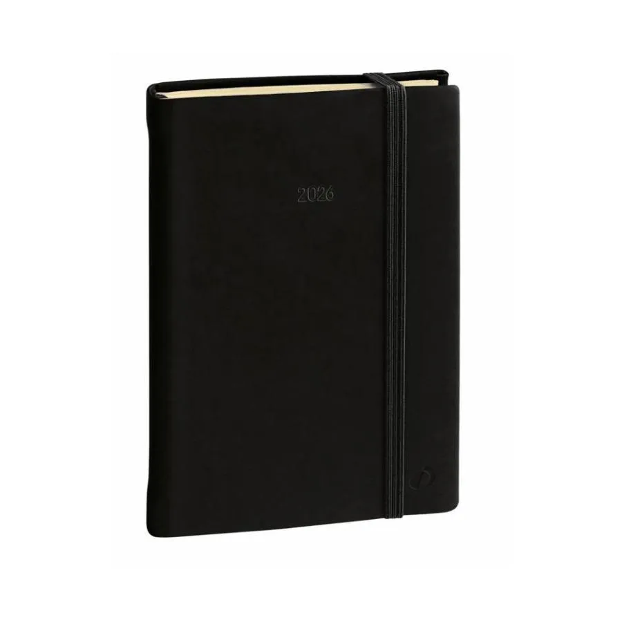 Agenda settimanale 2026 Quo Vadis Affari Prestige Silk 10x15 cm nero