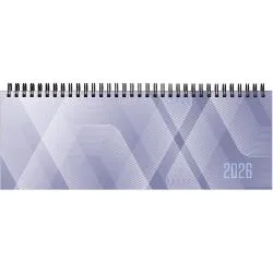 Planning 2026 settimanale c/spirale carta 28,8x11,7 cm azzurro